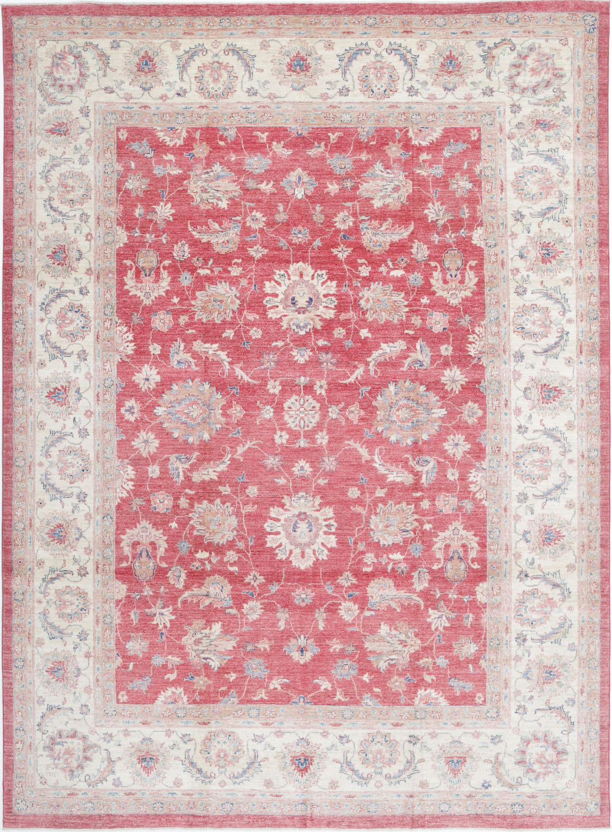 Hand Knotted Ziegler Sultanabad Wool Rug - 8&#39;1&#39;&#39; x 11&#39;1&#39;&#39;