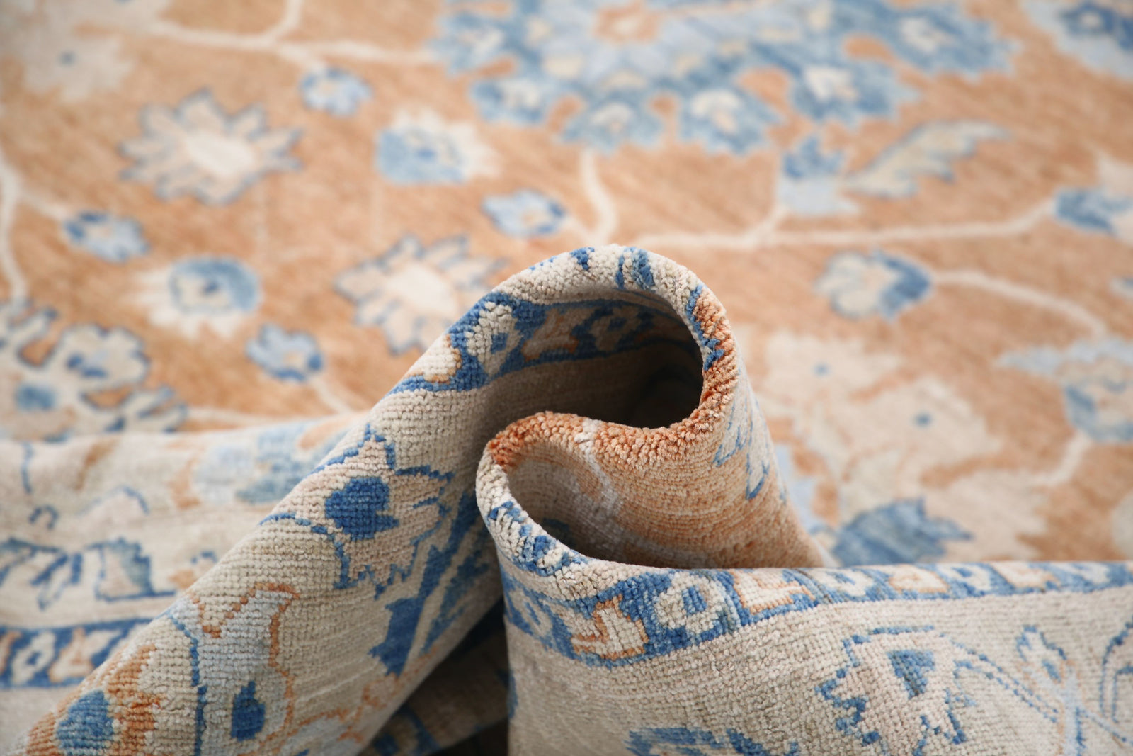 Hand Knotted Sultanabad Farhan Wool Rug - 8'11'' x 11'8''