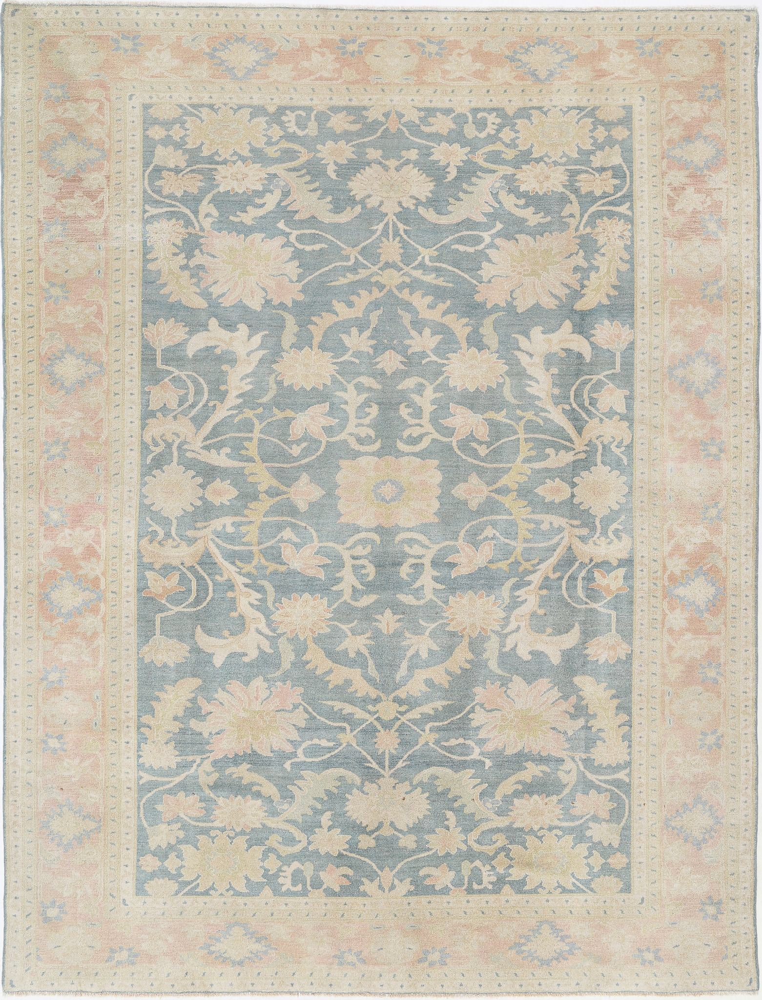 Hand Knotted Farhan Wool Rug - 7'11'' x 10'7''