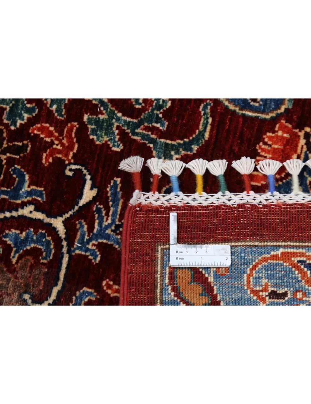 Hand Knotted Suzani Sultani Wool Rug - 8'2'' x 10'5'' Arteverk Arteverk Rugs