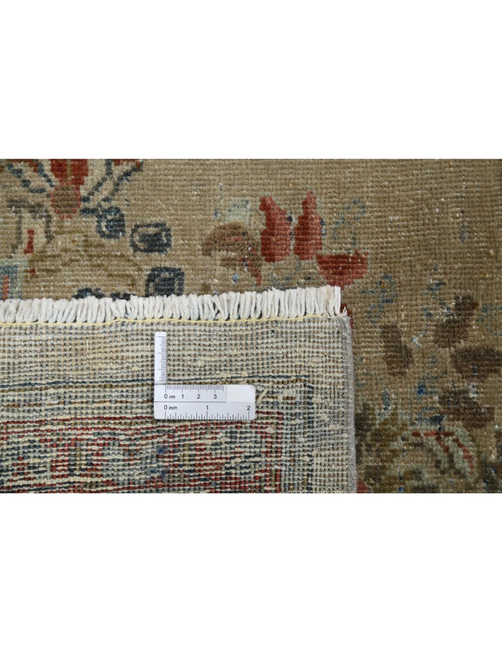 Hand Knotted Vintage Persian Tabriz Wool Rug - 9'10'' x 12'8'' Arteverk Arteverk Rugs
