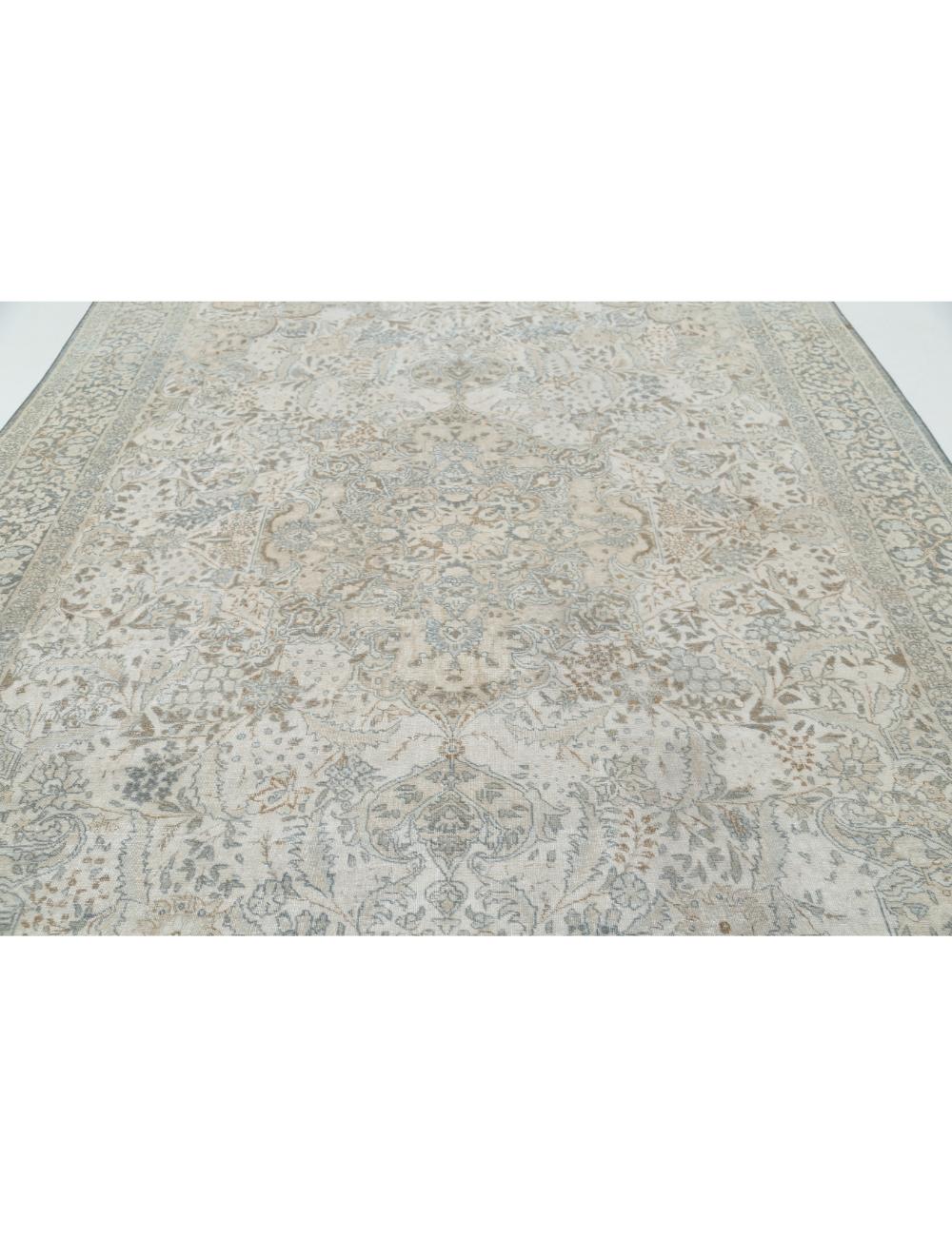 Hand Knotted Vintage Persian Tabriz Wool Rug - 8'2'' x 11'8'' Arteverk Arteverk Rugs