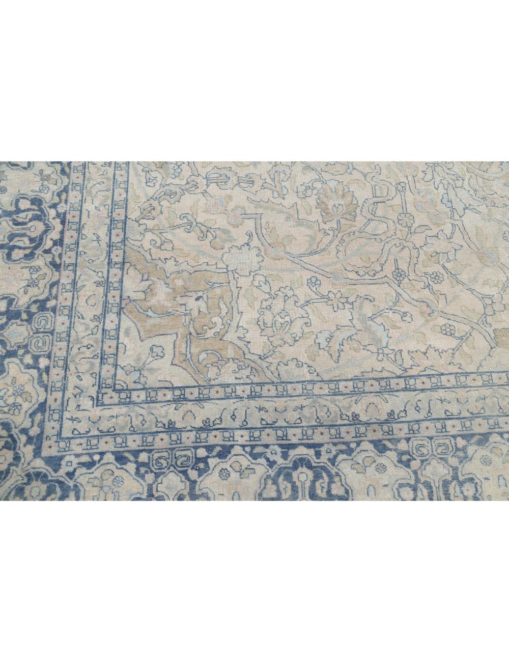 Hand Knotted Vintage Persian Tabriz Wool Rug - 10'9'' x 14'4'' Arteverk Arteverk Rugs