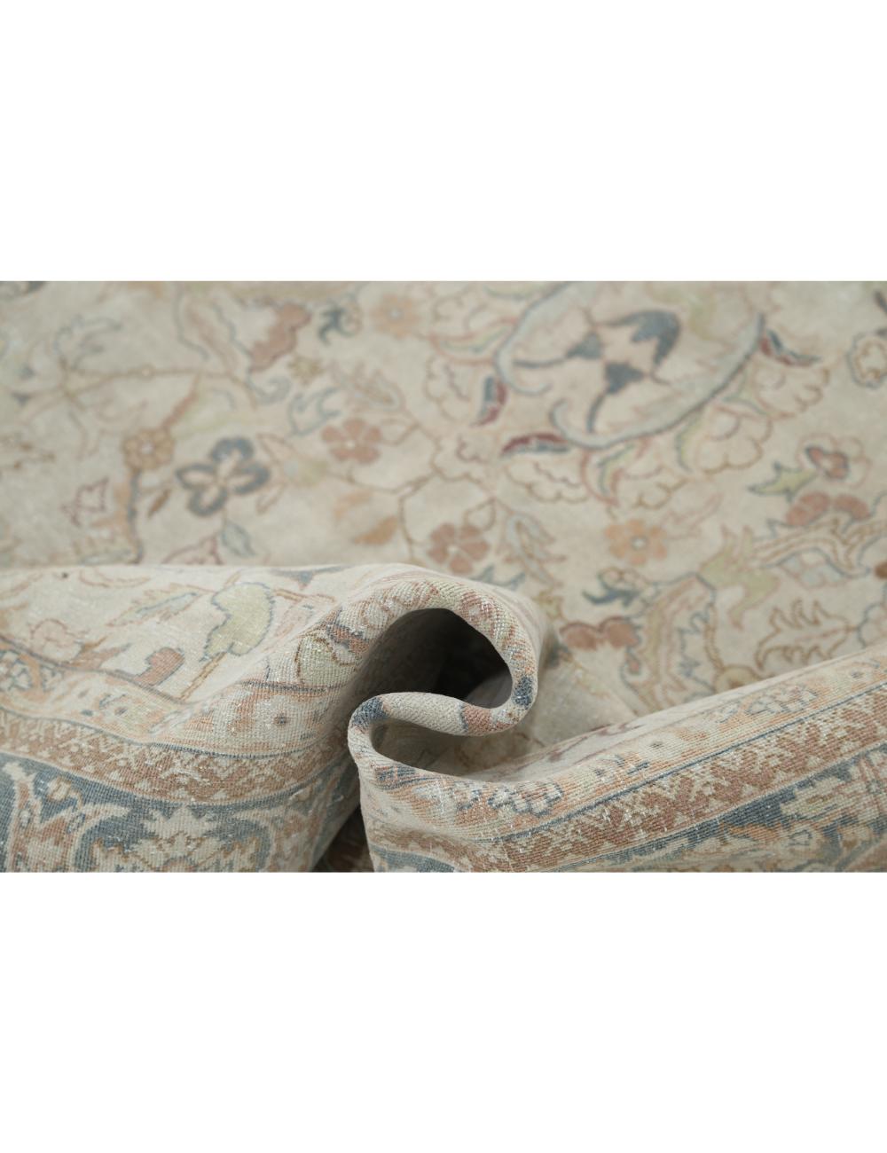 Hand Knotted Vintage Persian Tabriz Wool Rug - 6'5'' x 9'7'' Arteverk Arteverk Rugs