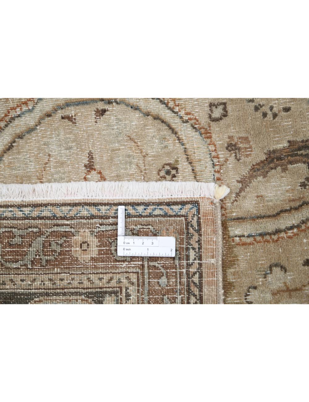 Hand Knotted Vintage Persian Tabriz Wool Rug - 9'11'' x 12'9'' Arteverk Arteverk Rugs