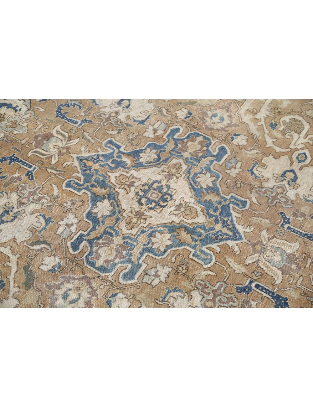 Hand Knotted Vintage Persian Tabriz Wool Rug - 9'4'' x 11'9'' Arteverk Arteverk Rugs