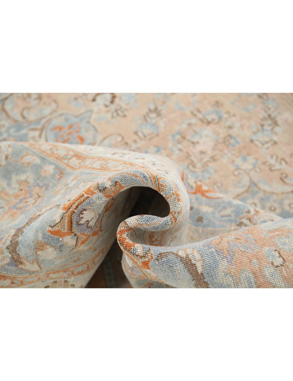 Hand Knotted Vintage Persian Tabriz Wool Rug - 11'2'' x 14'1'' Arteverk Arteverk Rugs