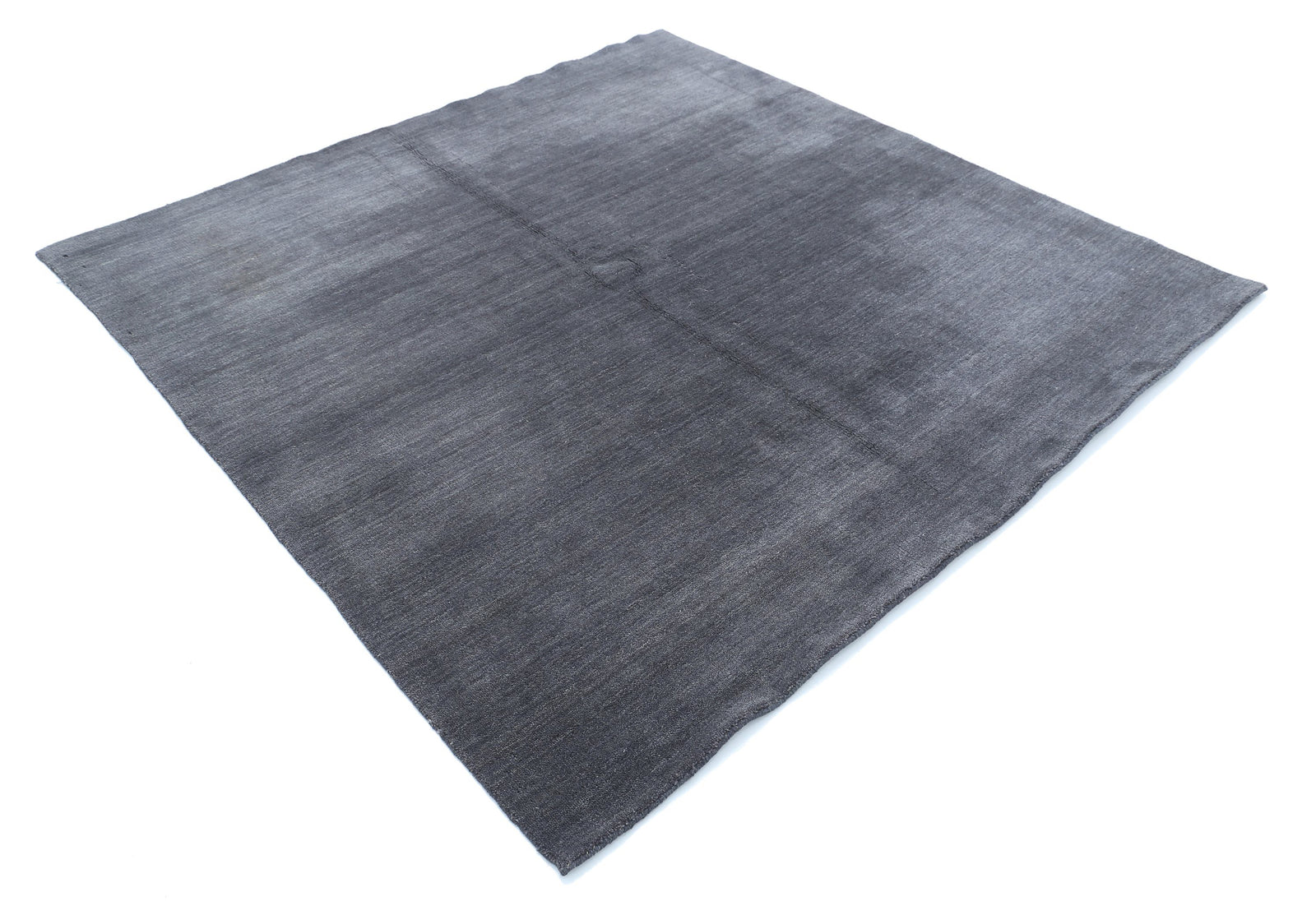Hand Made Modern Solid Wool Rug - 6'6'' x 6'6''