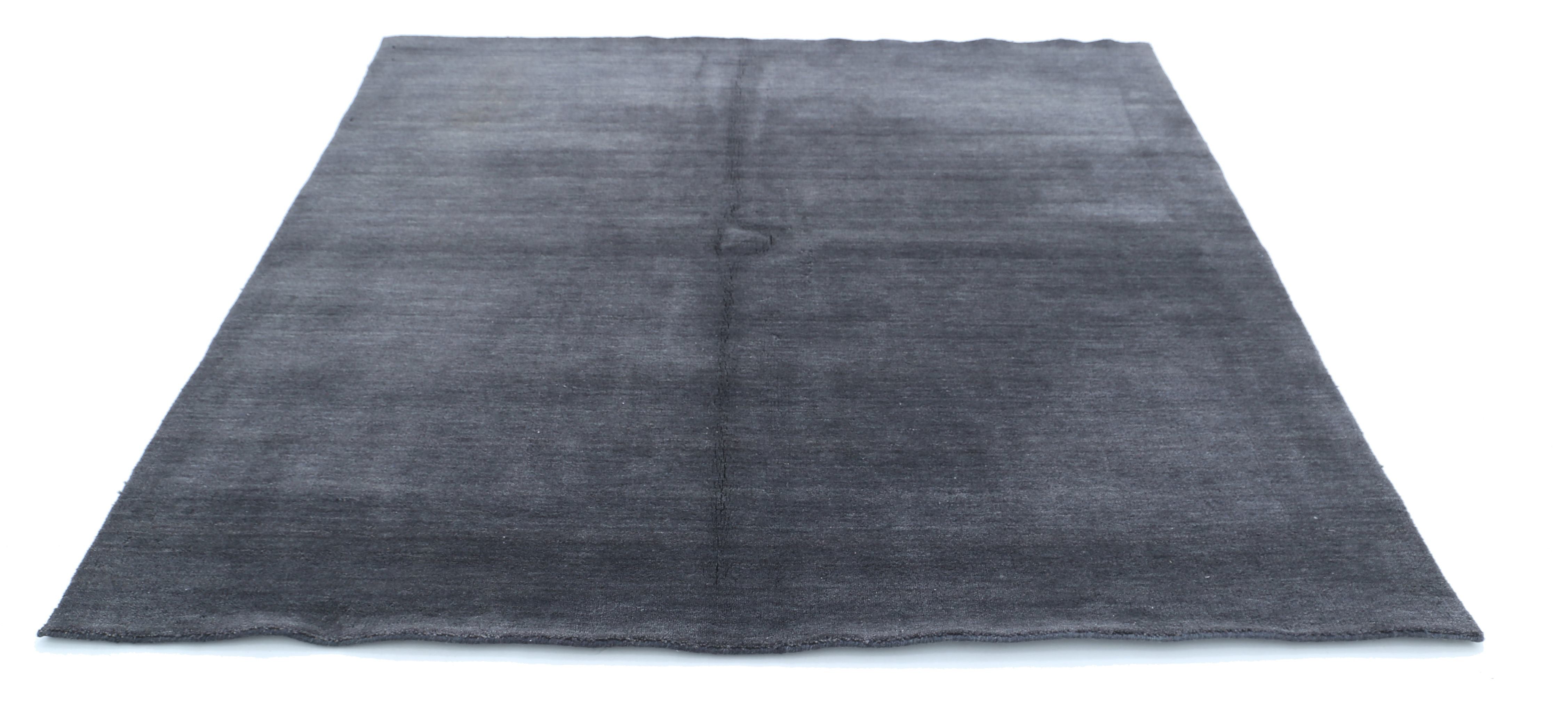 Hand Made Modern Solid Wool Rug - 6'6'' x 6'6''