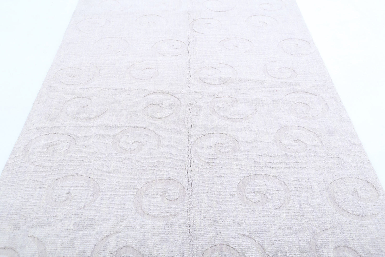 Hand Made Modern Texture Wool Rug - 5'0'' x 7'11''