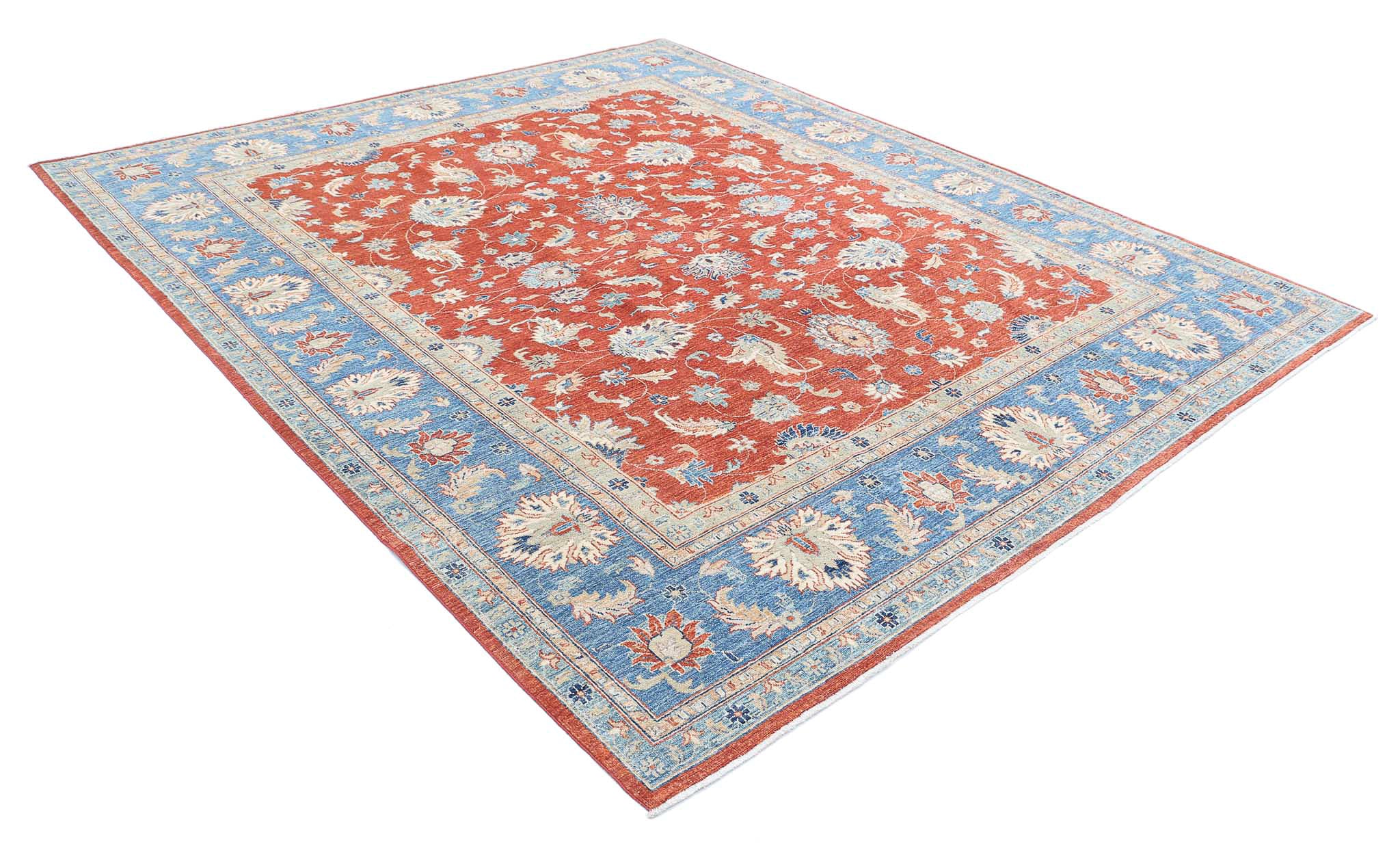 Hand Knotted Ziegler Farhan Wool Rug - 8'4'' x 9'9''