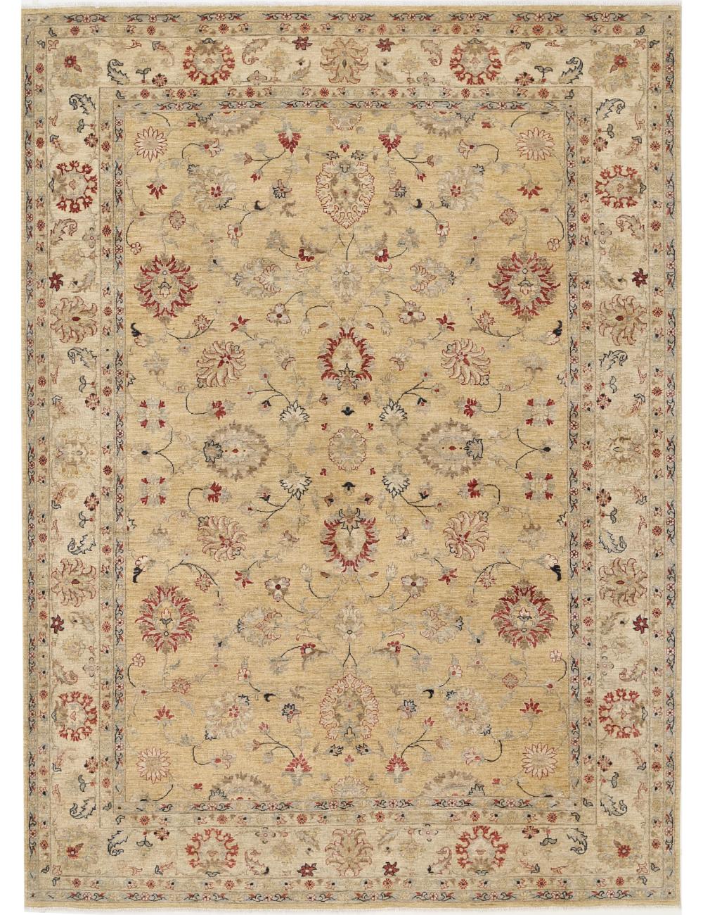 Hand Knotted Ziegler Farhan Wool Rug - 9'1'' x 12'6''