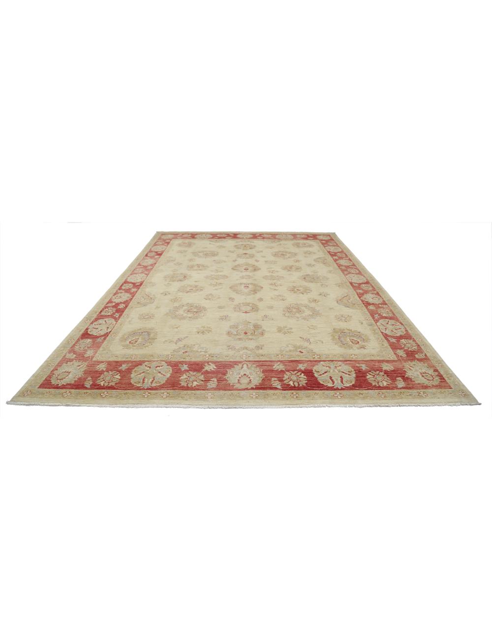 Hand Knotted Ziegler Farhan Wool Rug - 9'7'' x 13'1'' Arteverk Arteverk Rugs