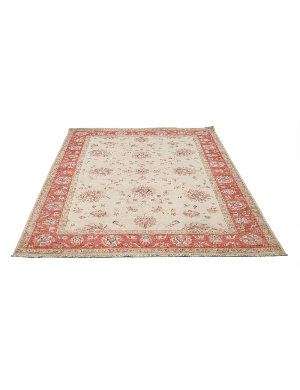 Hand Knotted Ziegler Farhan Wool Rug - 5'7'' x 7'11'' Arteverk Arteverk Rugs