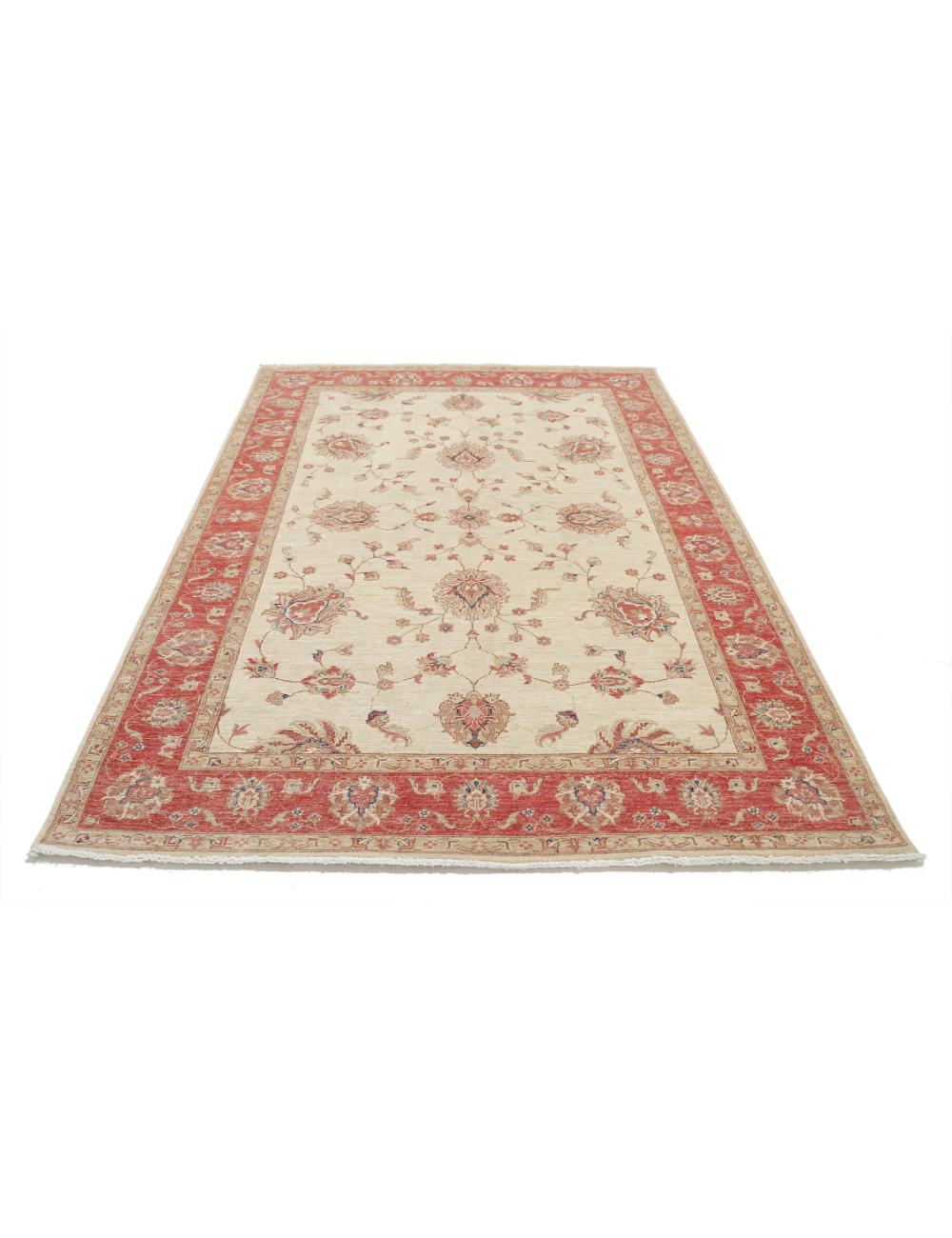 Hand Knotted Ziegler Farhan Wool Rug - 5'7'' x 7'11''