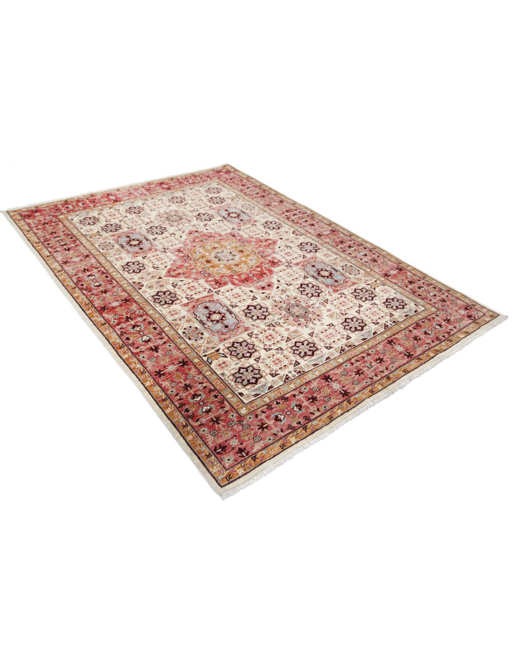 Hand Knotted Ziegler Farhan Wool Rug - 5'7'' x 7'10''