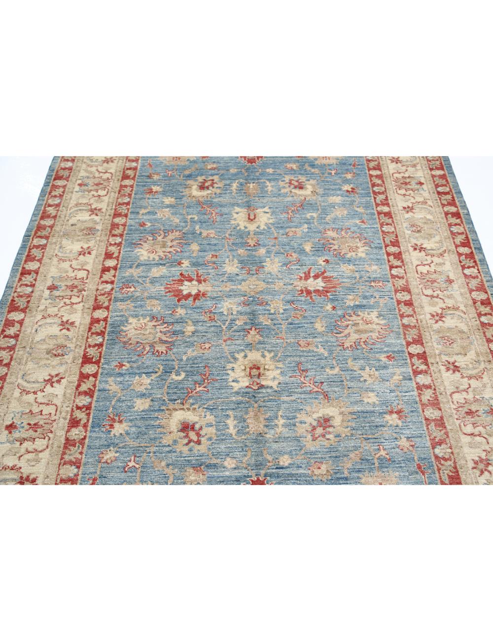 Hand Knotted Ziegler Farhan Wool Rug - 5'7'' x 7'10'' Arteverk Arteverk Rugs