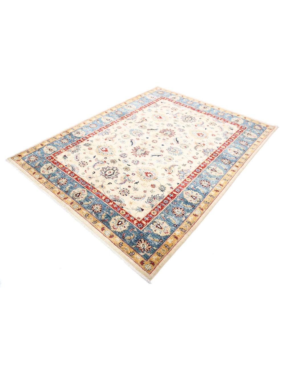 Hand Knotted Ziegler Farhan Wool Rug - 5'10'' x 7'6'' Arteverk Arteverk Rugs