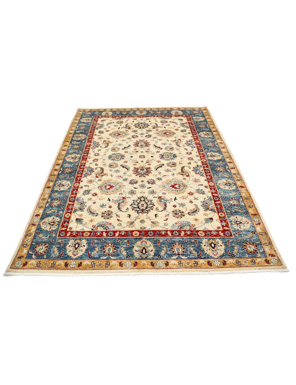 Hand Knotted Ziegler Farhan Wool Rug - 5'10'' x 7'6'' Arteverk Arteverk Rugs