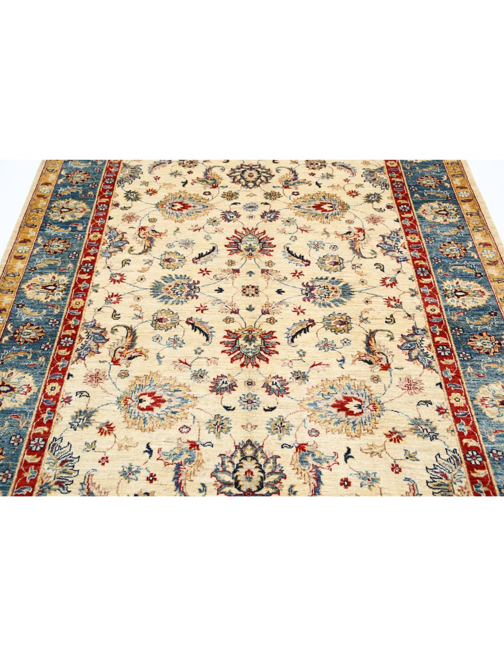 Hand Knotted Ziegler Farhan Wool Rug - 5'10'' x 7'6'' Arteverk Arteverk Rugs