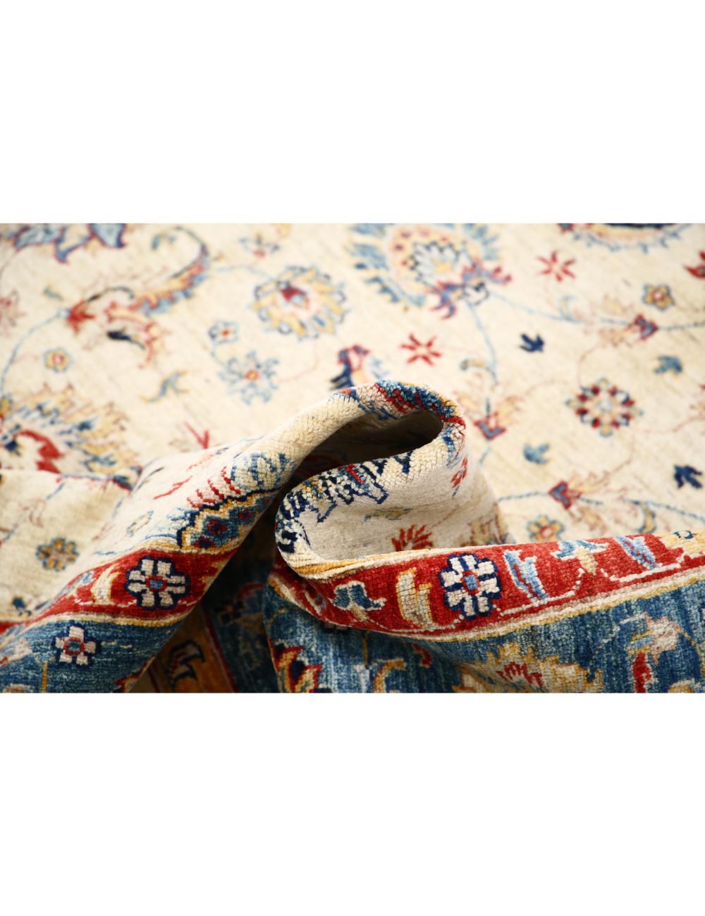 Hand Knotted Ziegler Farhan Wool Rug - 5'10'' x 7'6'' Arteverk Arteverk Rugs