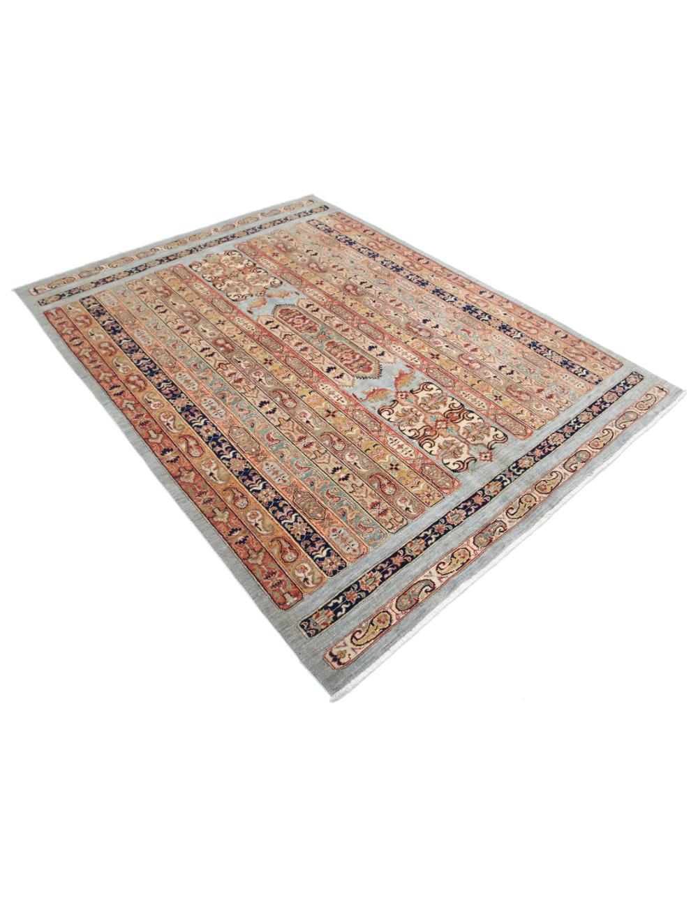 Hand Knotted Ziegler Farhan Wool Rug - 5'6'' x 7'4'' Arteverk Arteverk Rugs