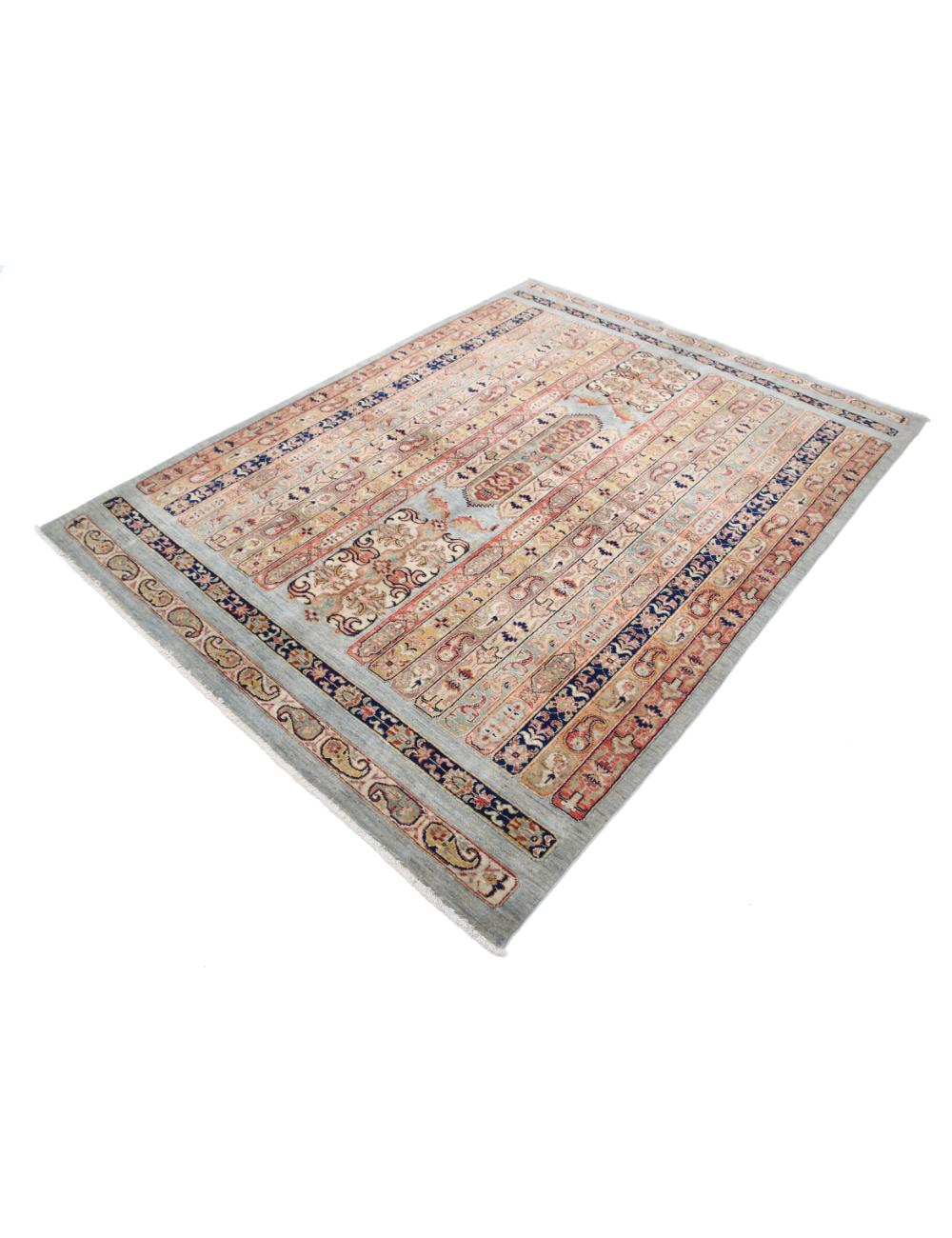 Hand Knotted Ziegler Farhan Wool Rug - 5'6'' x 7'4'' Arteverk Arteverk Rugs