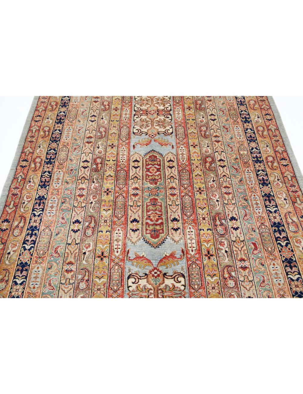 Hand Knotted Ziegler Farhan Wool Rug - 5'6'' x 7'4'' Arteverk Arteverk Rugs