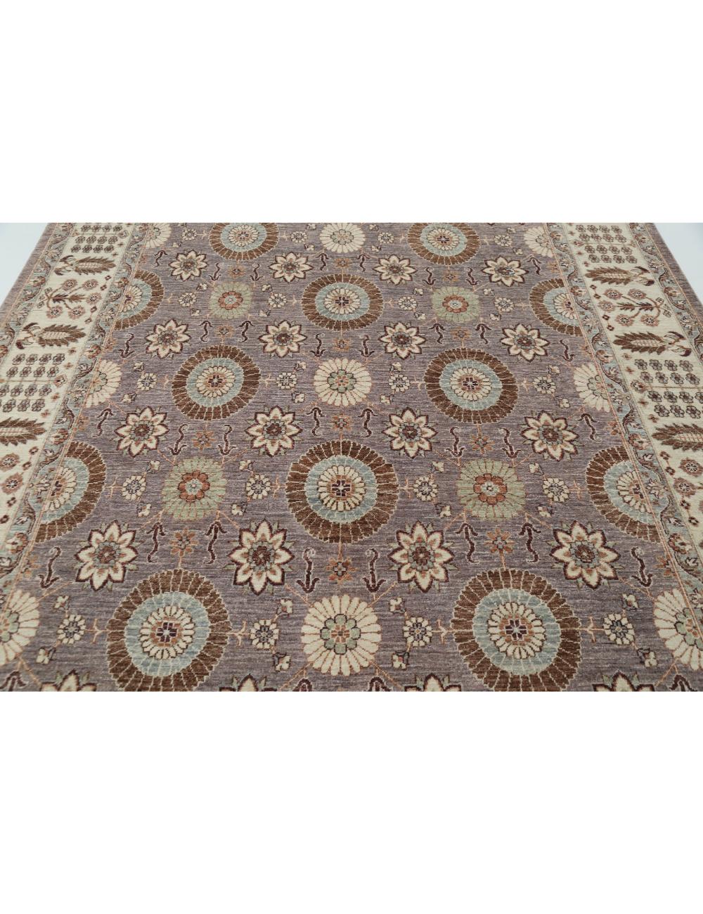 Hand Knotted Ziegler Farhan Wool Rug - 7'9'' x 10'9'' Arteverk Arteverk Rugs