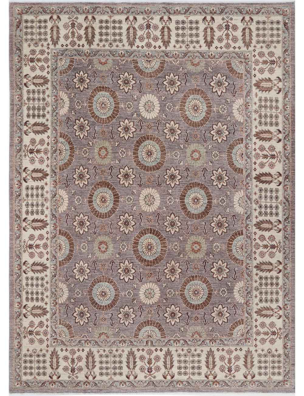 Hand Knotted Ziegler Farhan Wool Rug - 7'9'' x 10'9''