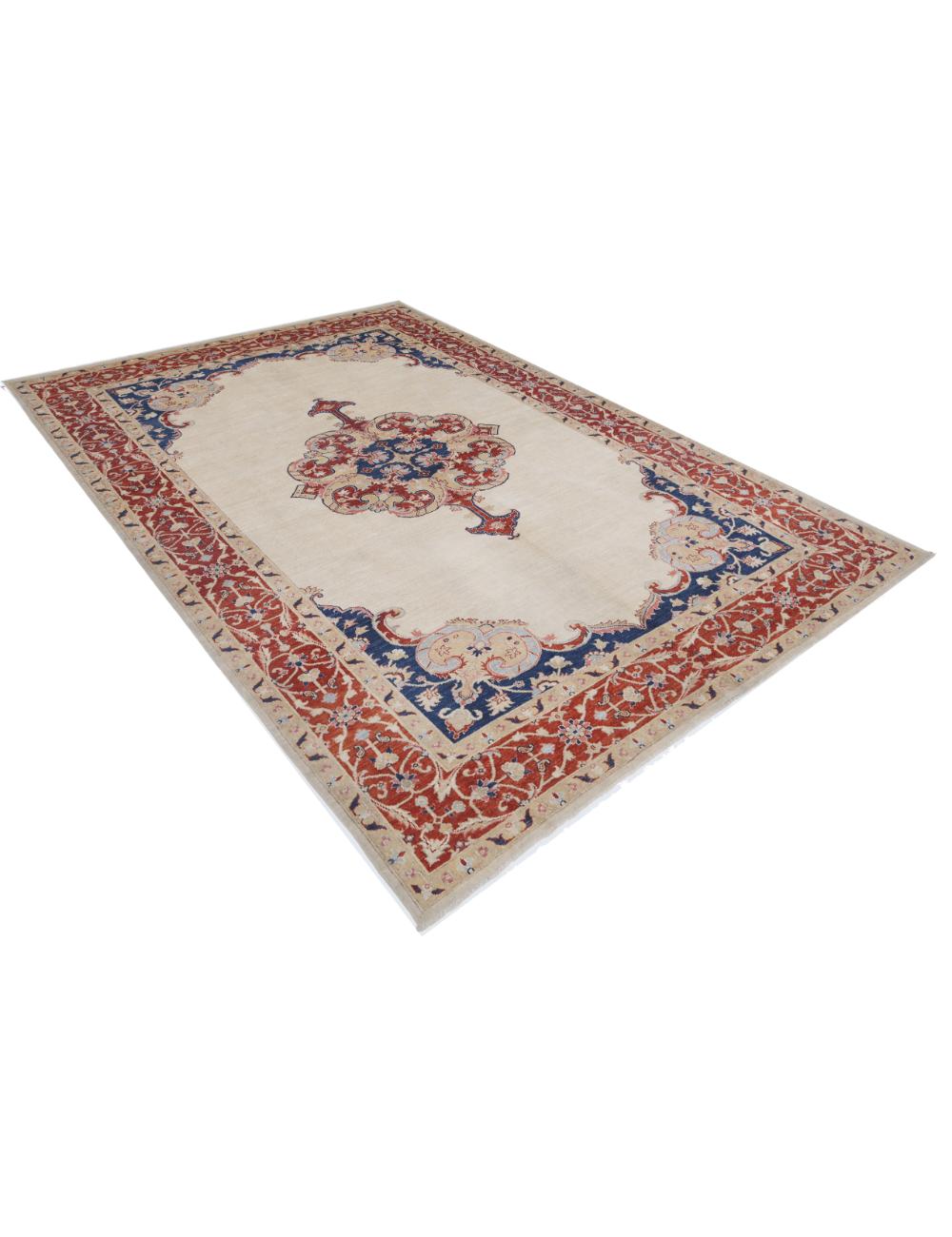Hand Knotted Ziegler Farhan Wool Rug - 6'9'' x 9'3''
