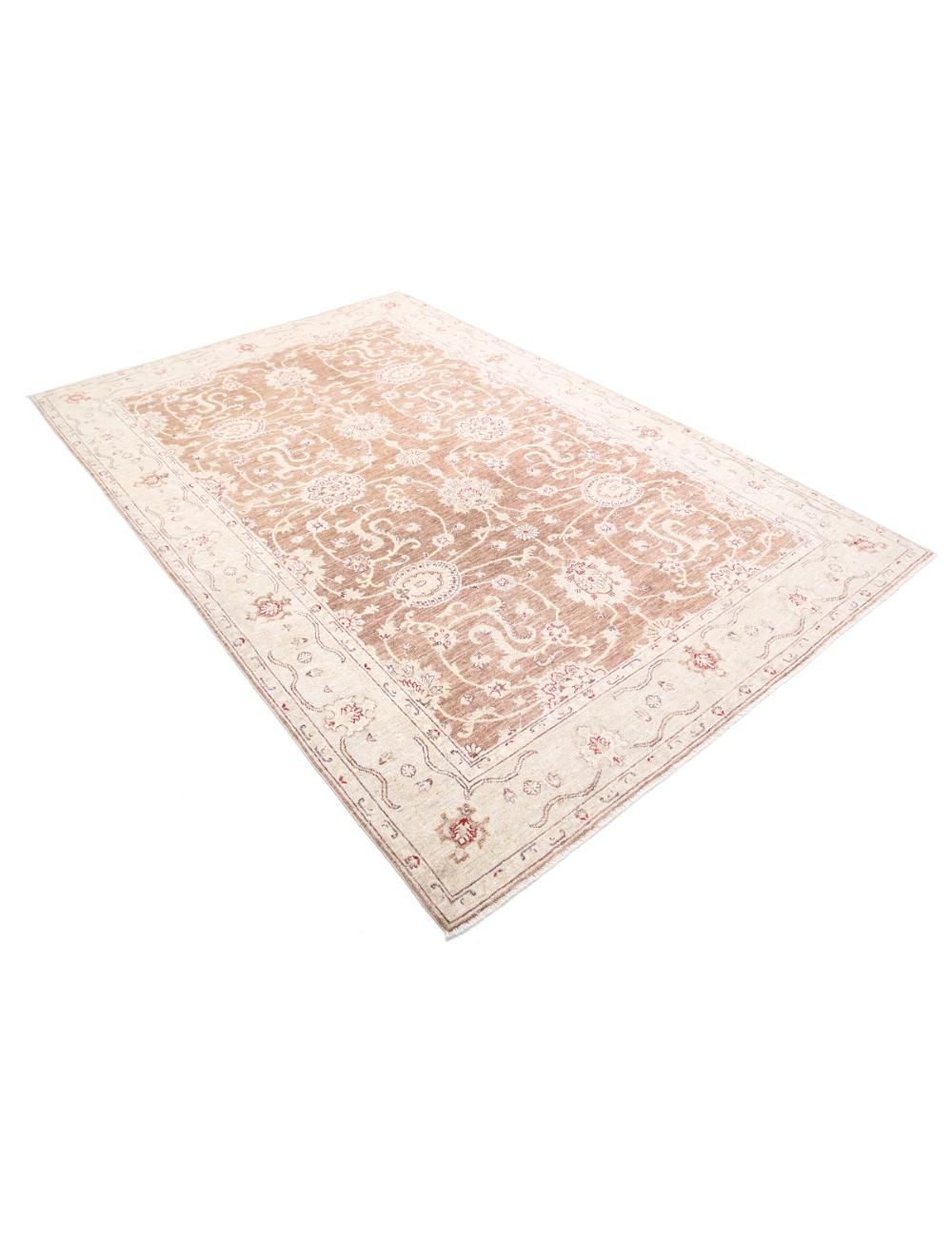 Hand Knotted Ziegler Farhan Wool Rug - 6'0'' x 8'9'' Arteverk Arteverk Rugs