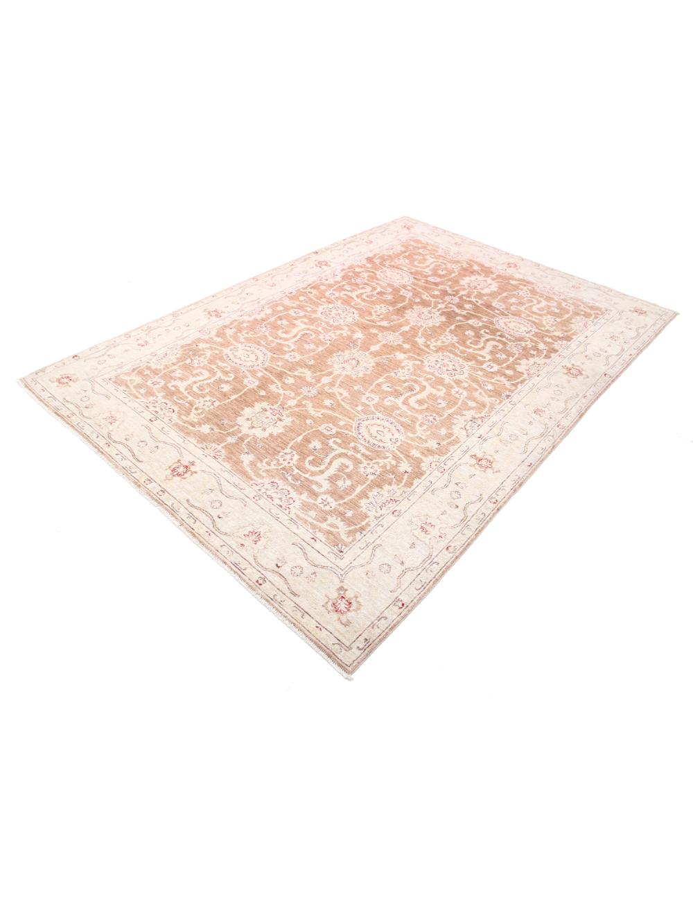 Hand Knotted Ziegler Farhan Wool Rug - 6'0'' x 8'9''