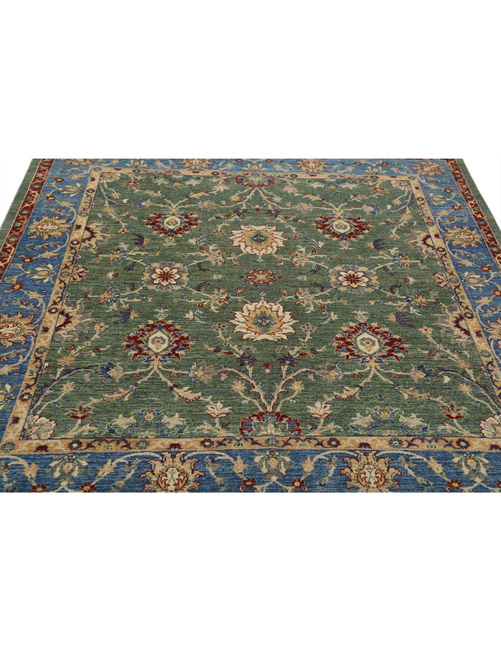Hand Knotted Ziegler Farhan Wool Rug - 6'5'' x 6'5'' Arteverk Arteverk Rugs