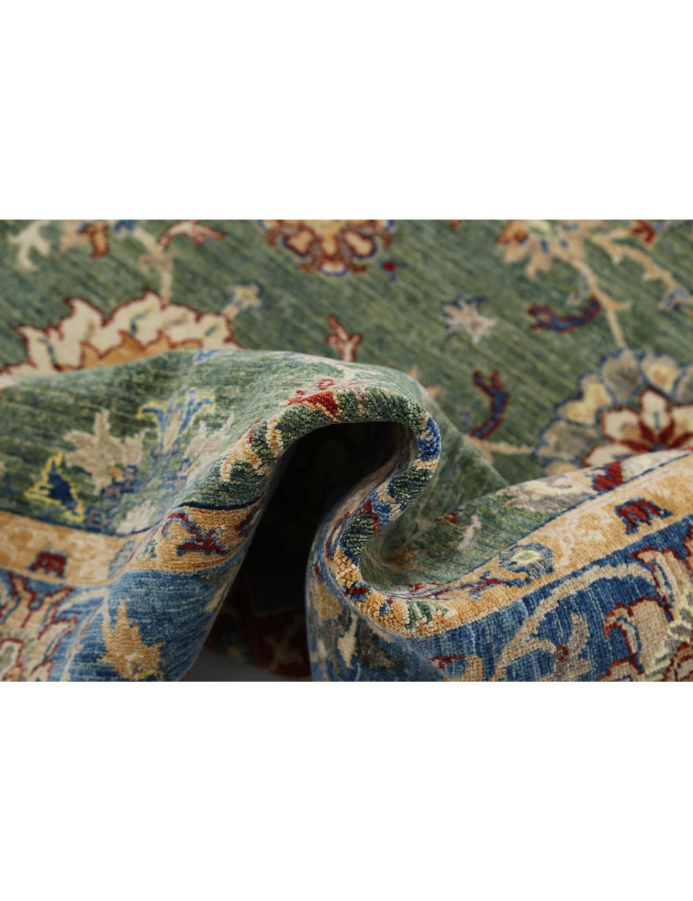 Hand Knotted Ziegler Farhan Wool Rug - 6'5'' x 6'5'' Arteverk Arteverk Rugs