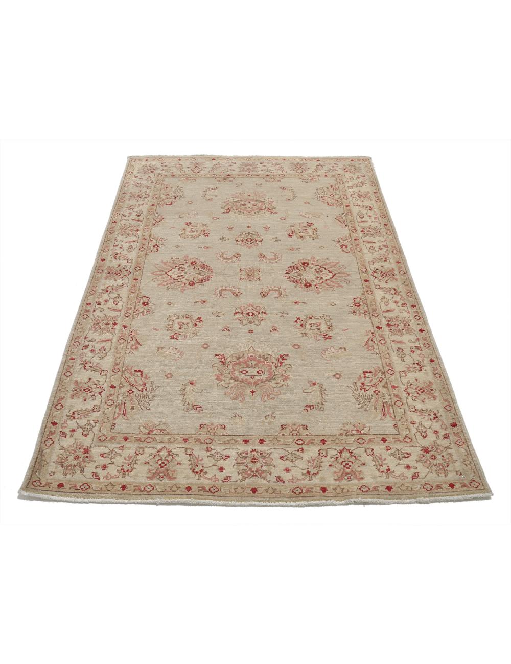Hand Knotted Ziegler Farhan Wool Rug - 3'11'' x 5'8'' Arteverk Arteverk Rugs