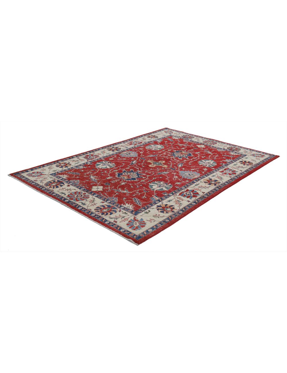 Hand Knotted Ziegler Farhan Wool Rug - 6'1'' x 8'11'' Arteverk Arteverk Rugs