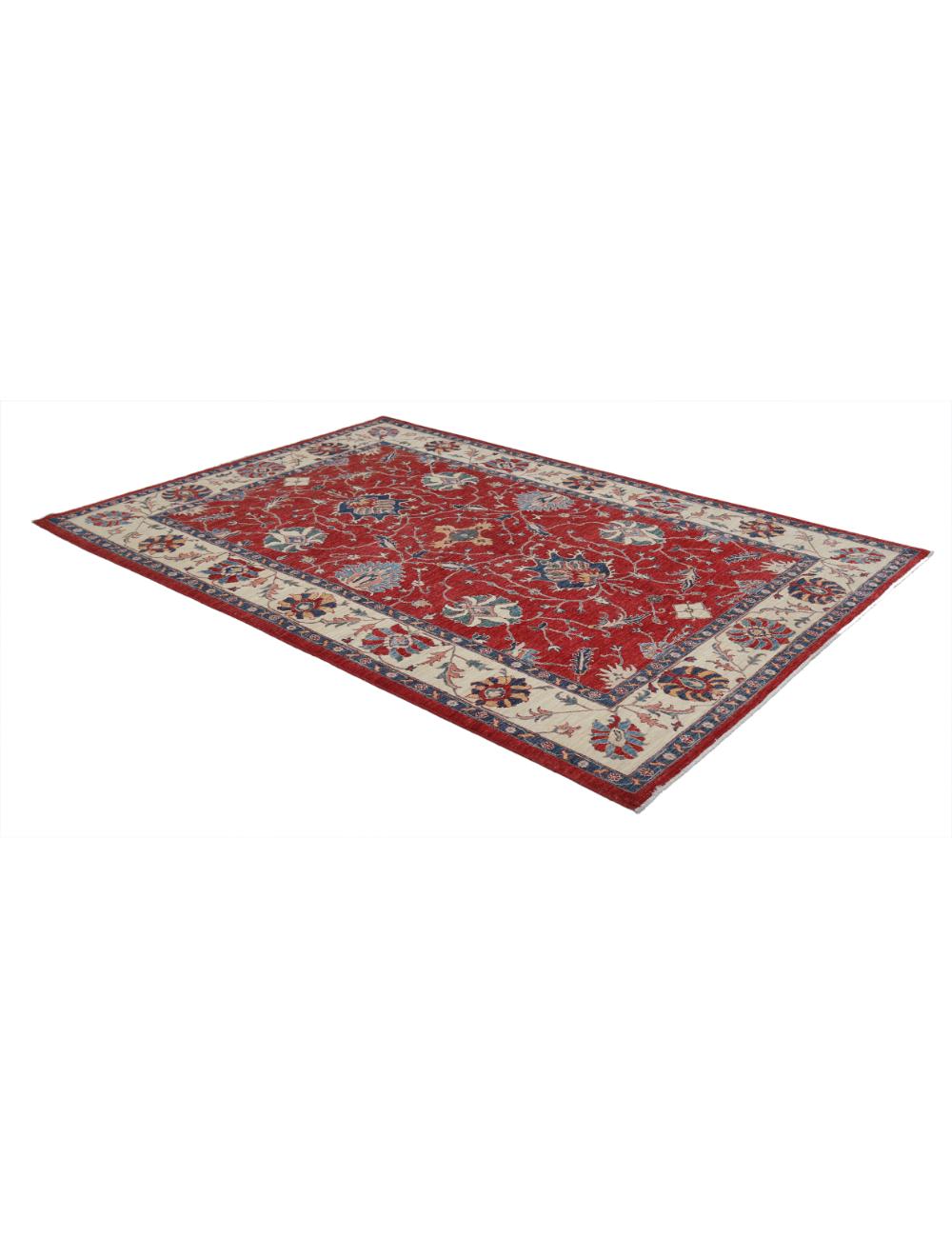 Hand Knotted Ziegler Farhan Wool Rug - 6'1'' x 8'11'' Arteverk Arteverk Rugs