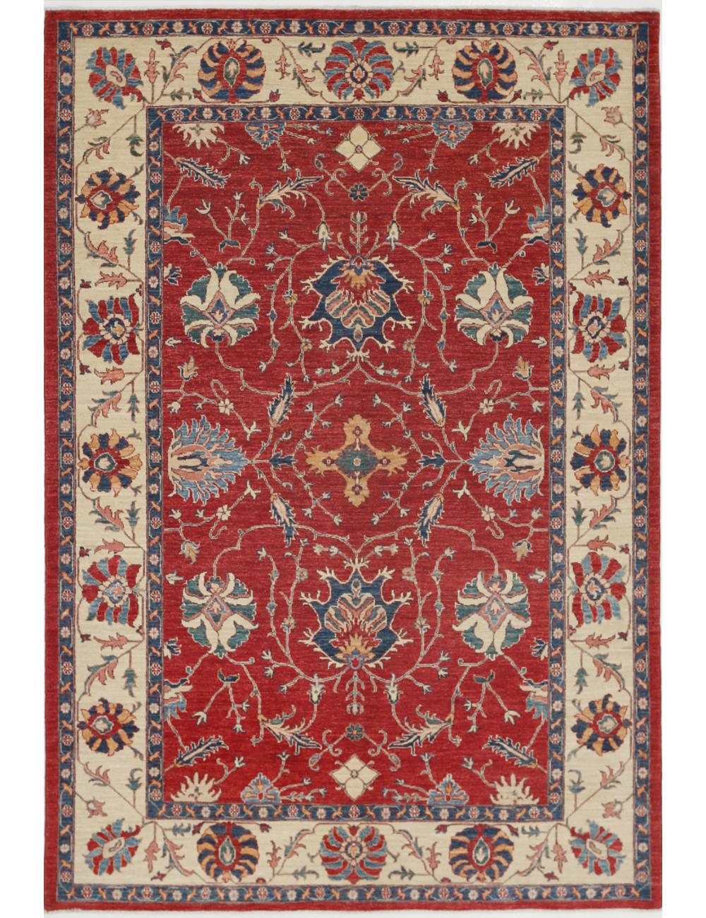 Hand Knotted Ziegler Farhan Wool Rug - 6&#39;1&#39;&#39; x 8&#39;11&#39;&#39;