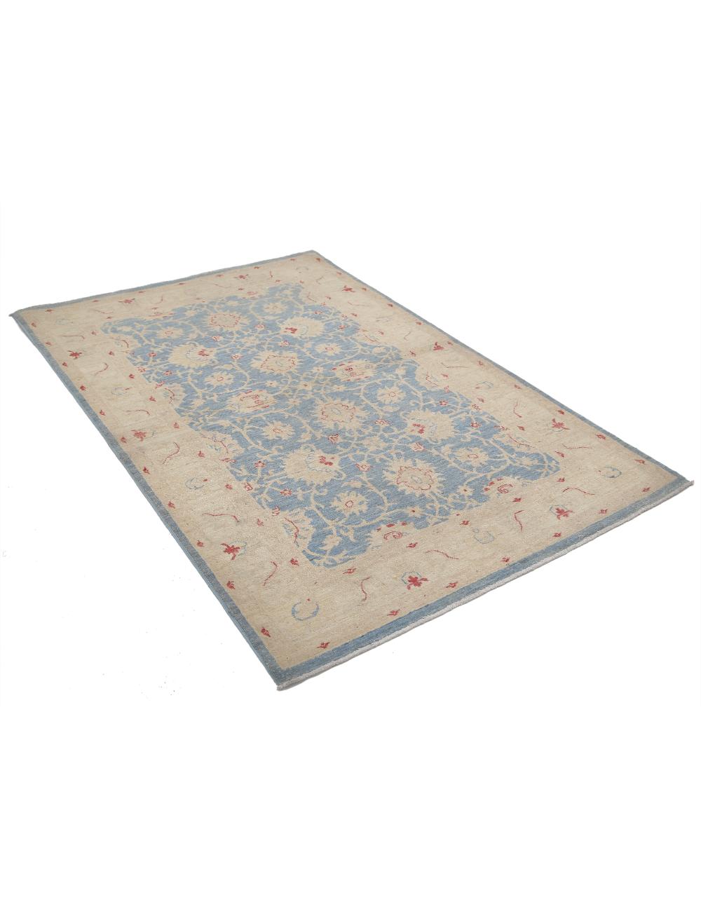 Hand Knotted Ziegler Farhan Wool Rug - 4'1'' x 6'2''