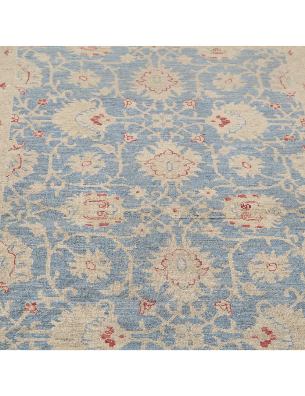 Hand Knotted Ziegler Farhan Wool Rug - 4'1'' x 6'2'' Arteverk Arteverk Rugs