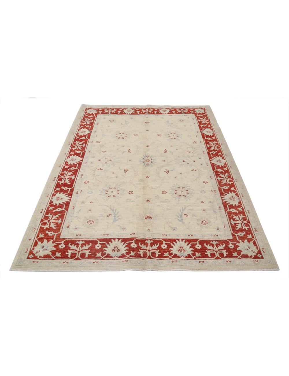 Hand Knotted Ziegler Farhan Wool Rug - 5'0'' x 6'6'' Arteverk Arteverk Rugs