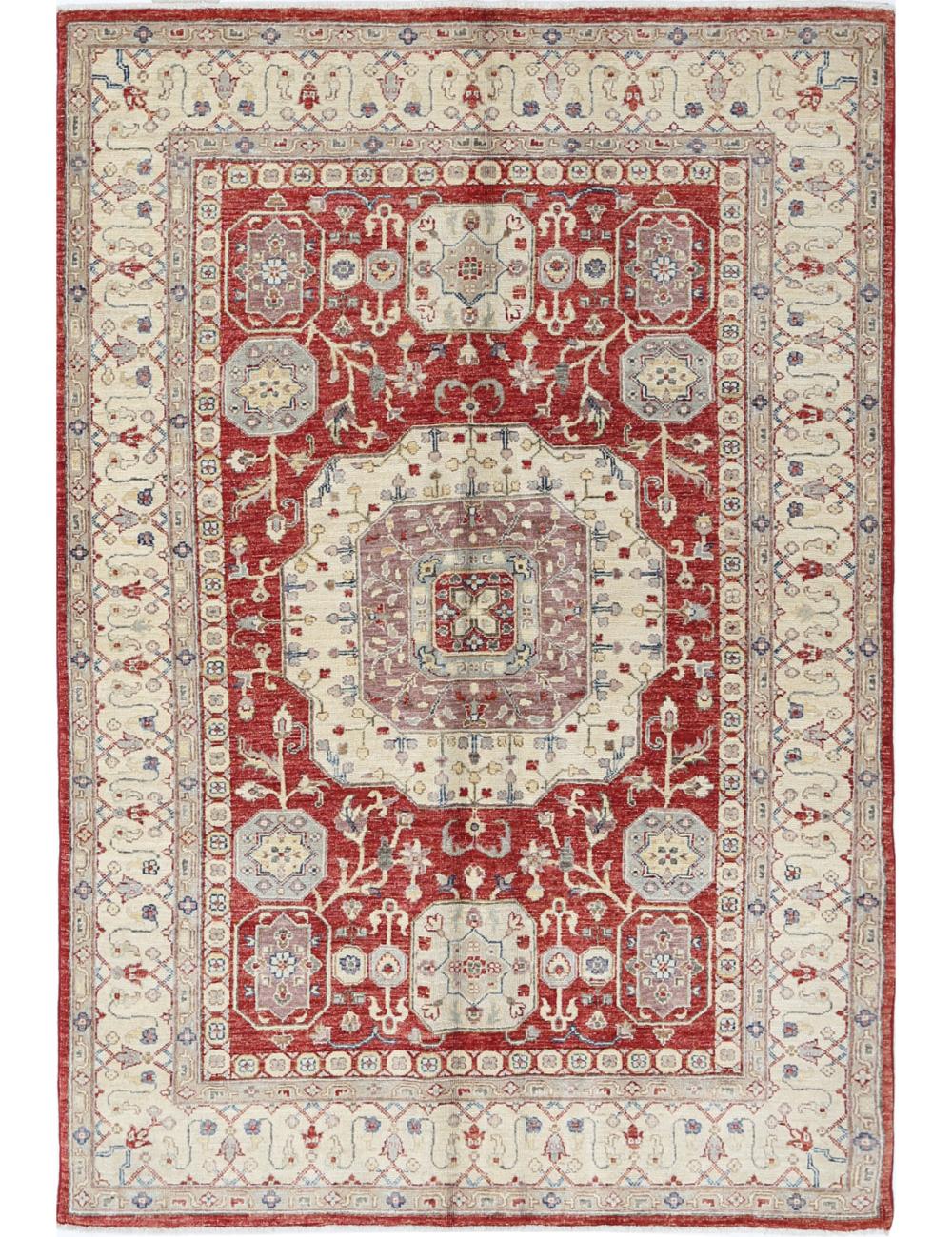 Hand Knotted Ziegler Farhan Wool Rug - 4'7'' x 6'9''