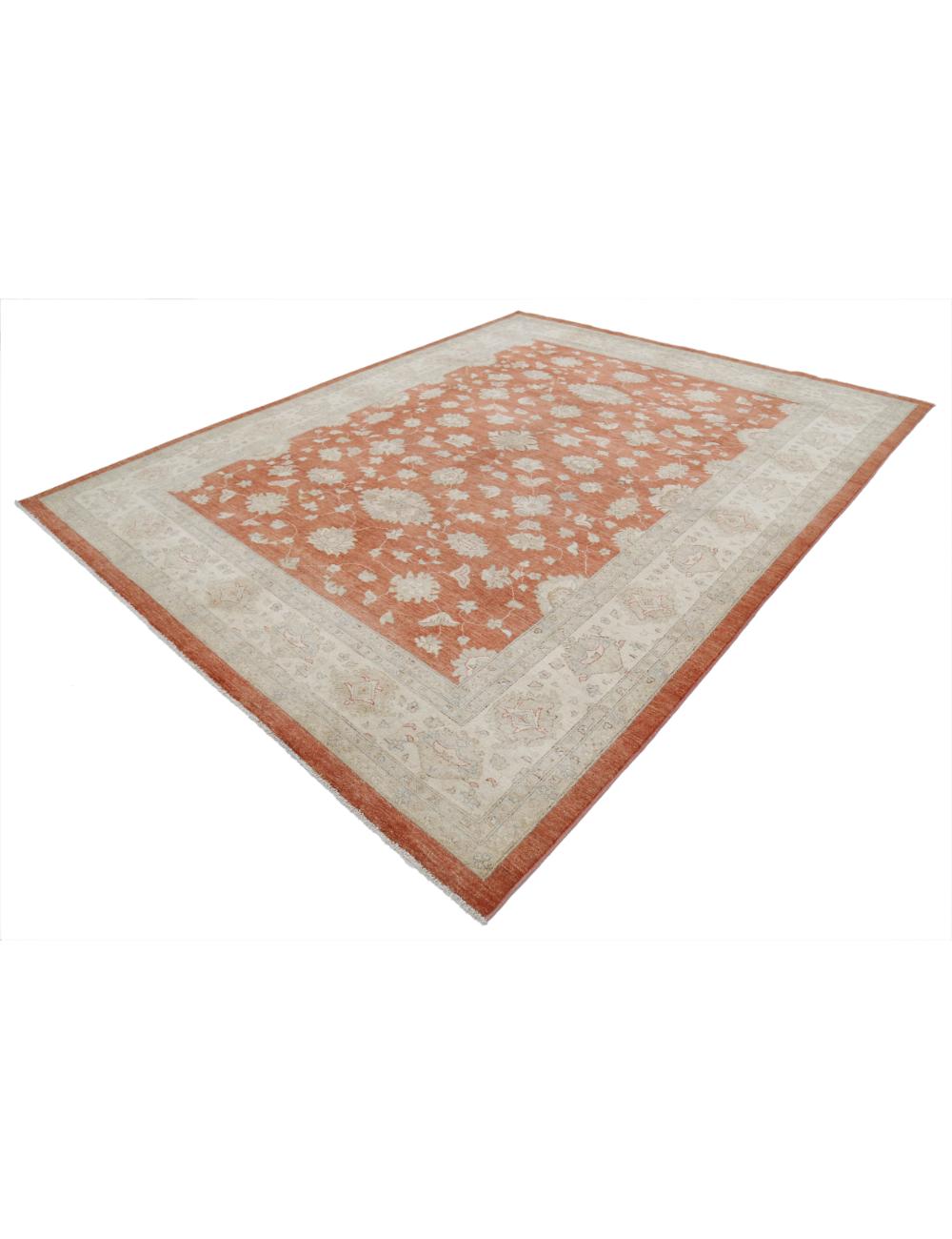 Hand Knotted Ziegler Farhan Wool Rug - 9'1'' x 11'6''