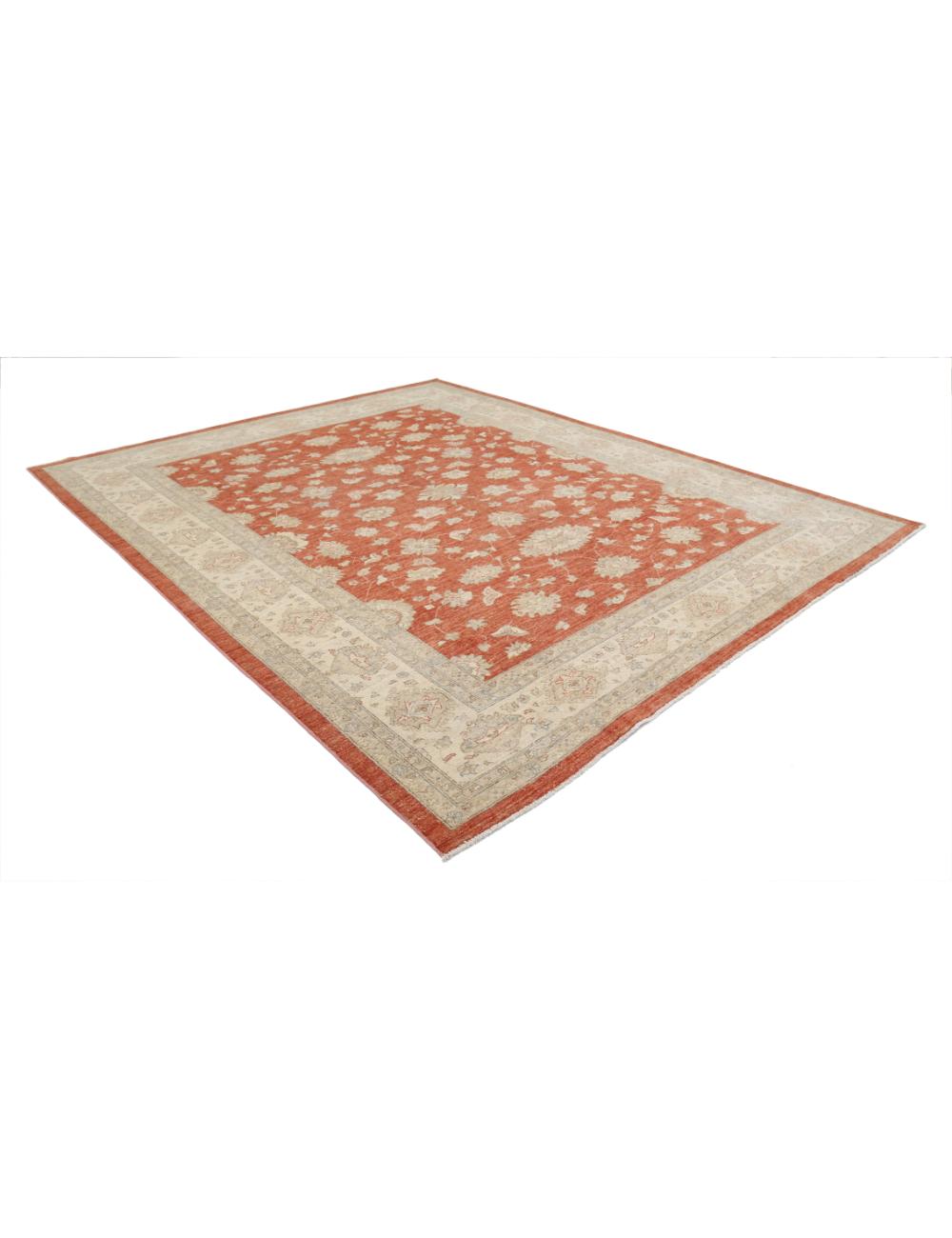Hand Knotted Ziegler Farhan Wool Rug - 9'1'' x 11'6'' Arteverk Arteverk Rugs