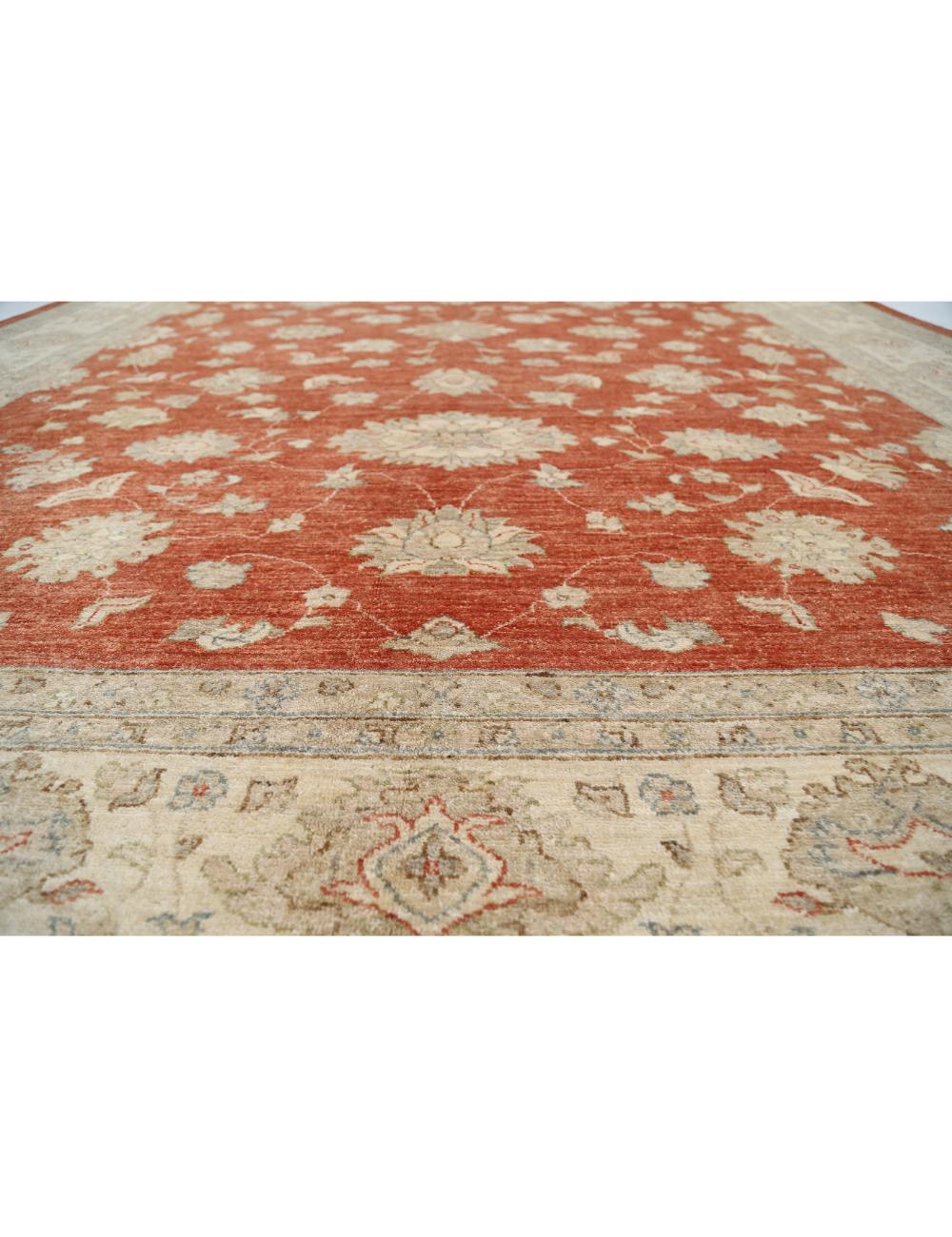 Hand Knotted Ziegler Farhan Wool Rug - 9'1'' x 11'6'' Arteverk Arteverk Rugs