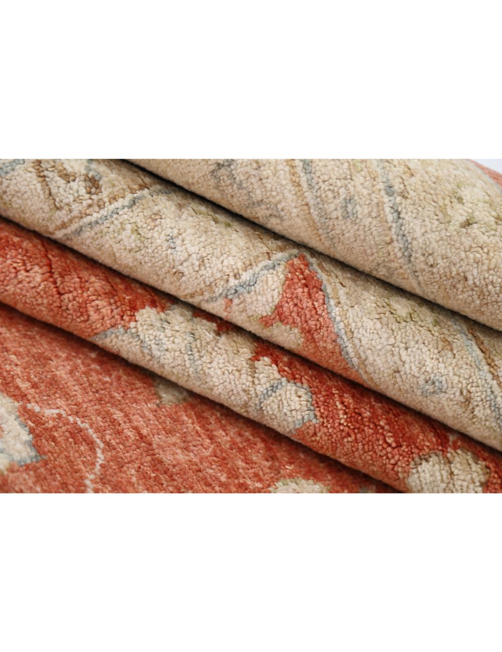 Hand Knotted Ziegler Farhan Wool Rug - 9'1'' x 11'6'' Arteverk Arteverk Rugs