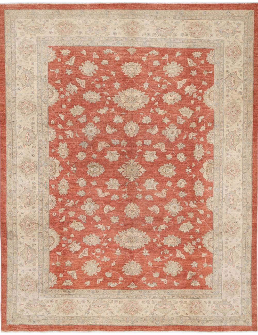 Hand Knotted Ziegler Farhan Wool Rug - 9'1'' x 11'6''