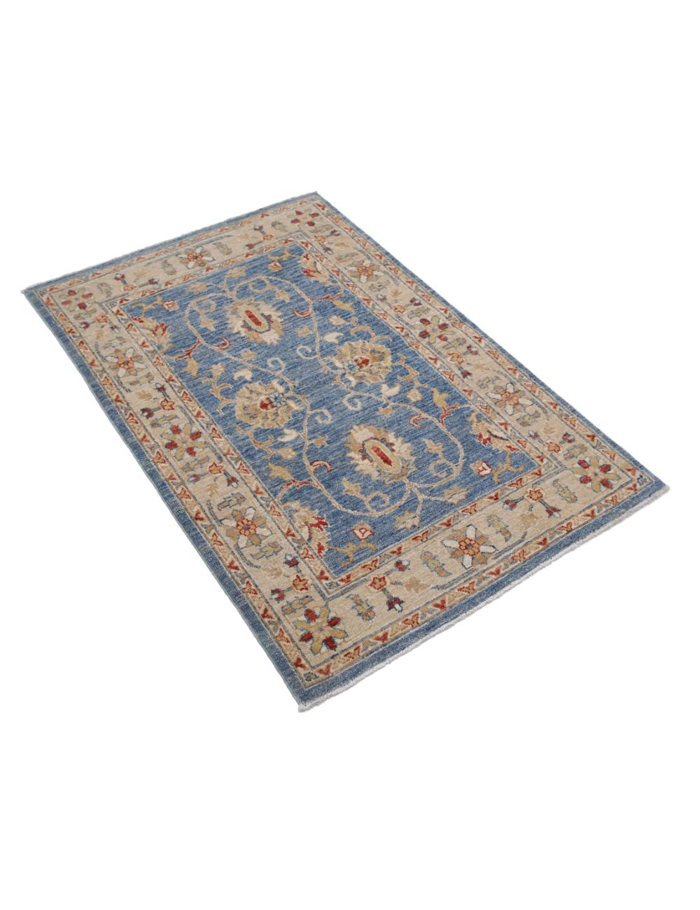 Hand Knotted Ziegler Farhan Wool Rug - 2'9'' x 4'1'' Arteverk Arteverk Rugs