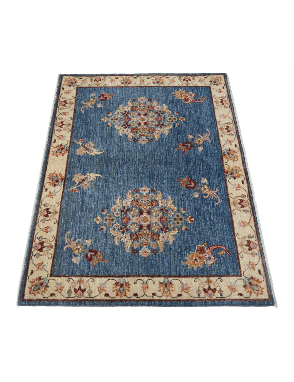 Hand Knotted Ziegler Farhan Wool Rug - 3'0'' x 4'0'' Arteverk Arteverk Rugs